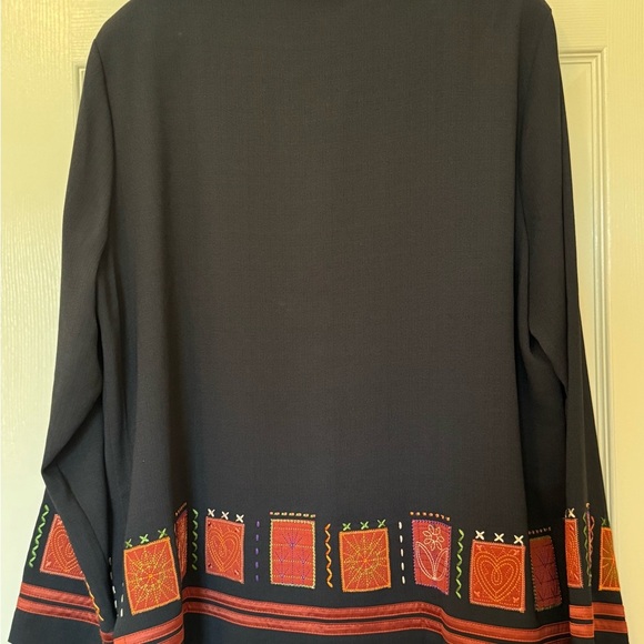 Draper’s&Damon’s 2pcs Embroidered Black Jacket with Red/ orange Accents - Picture 7 of 15